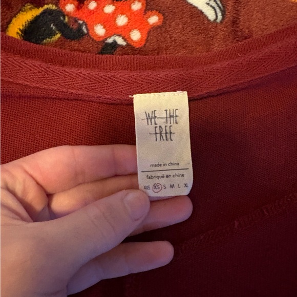 We The Free Burgundy Knit Top - Picture 2 of 4